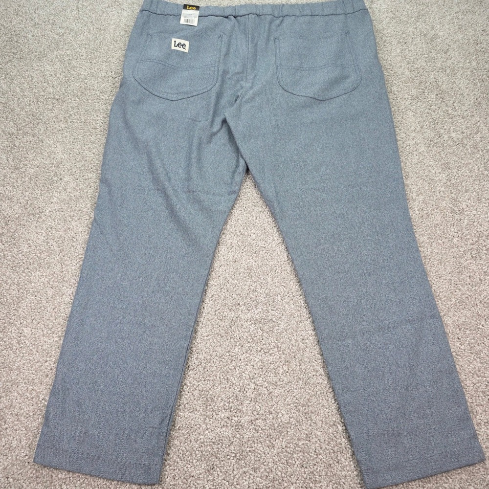 Nee Lee Pleated Taper Mid Rise Regular Fit Blue Heather Dress Pants 18M - Picture 4 of 9